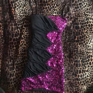 Black & Purple/Pink sequin DRESS💗💜